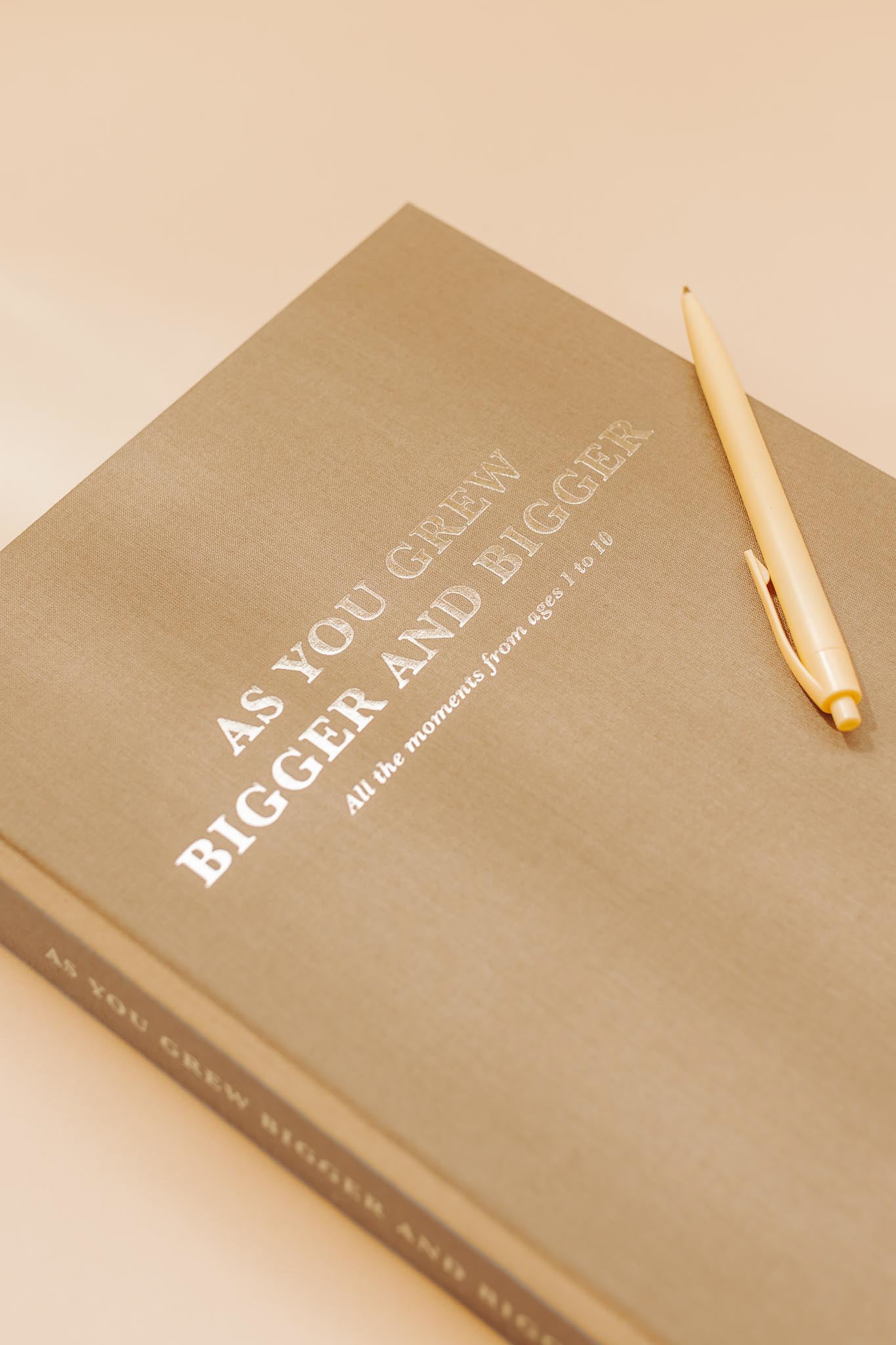 'As you grew bigger and bigger' Childhood Memory Book