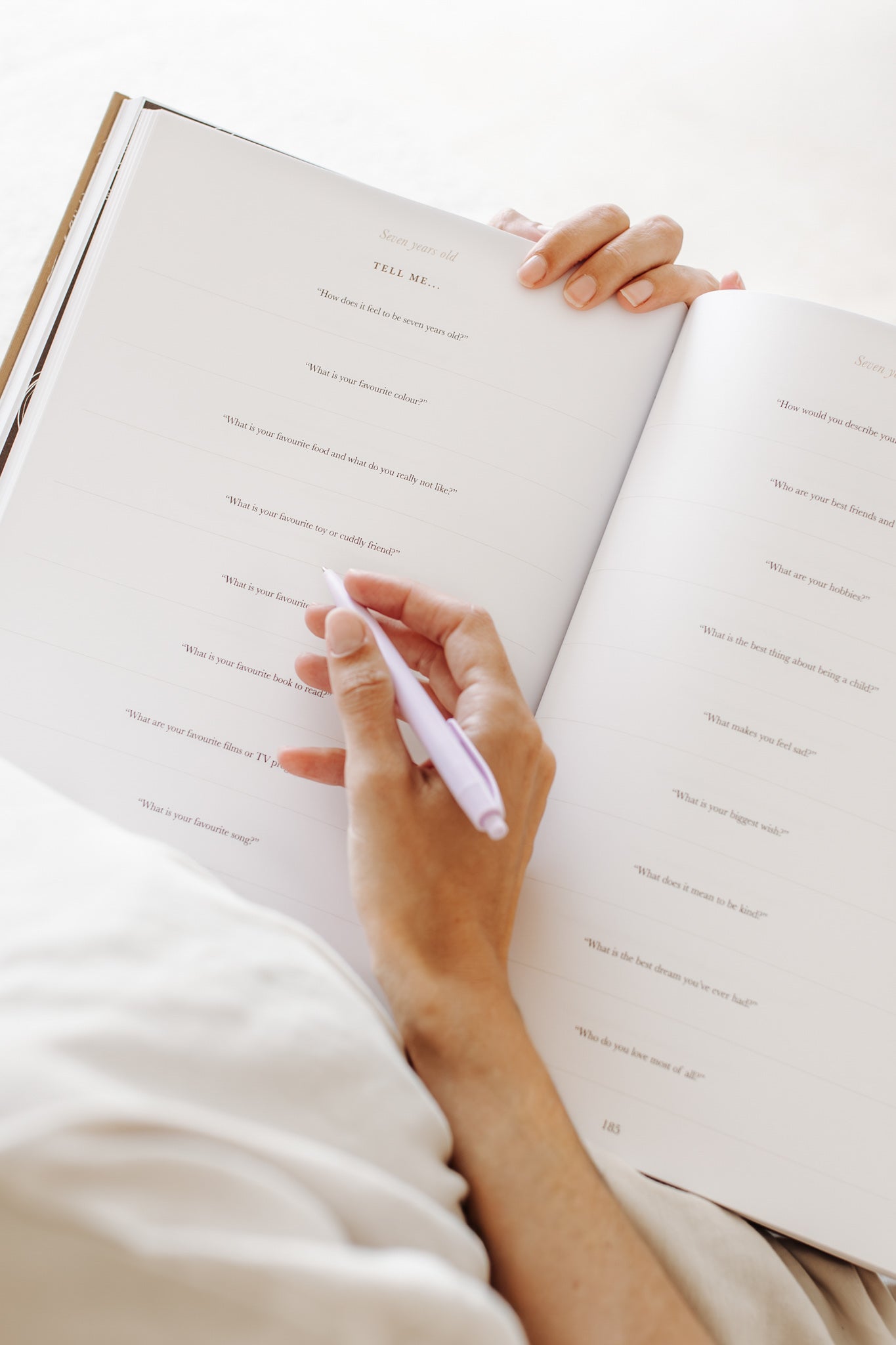 'As you grew bigger and bigger' Childhood Memory Book