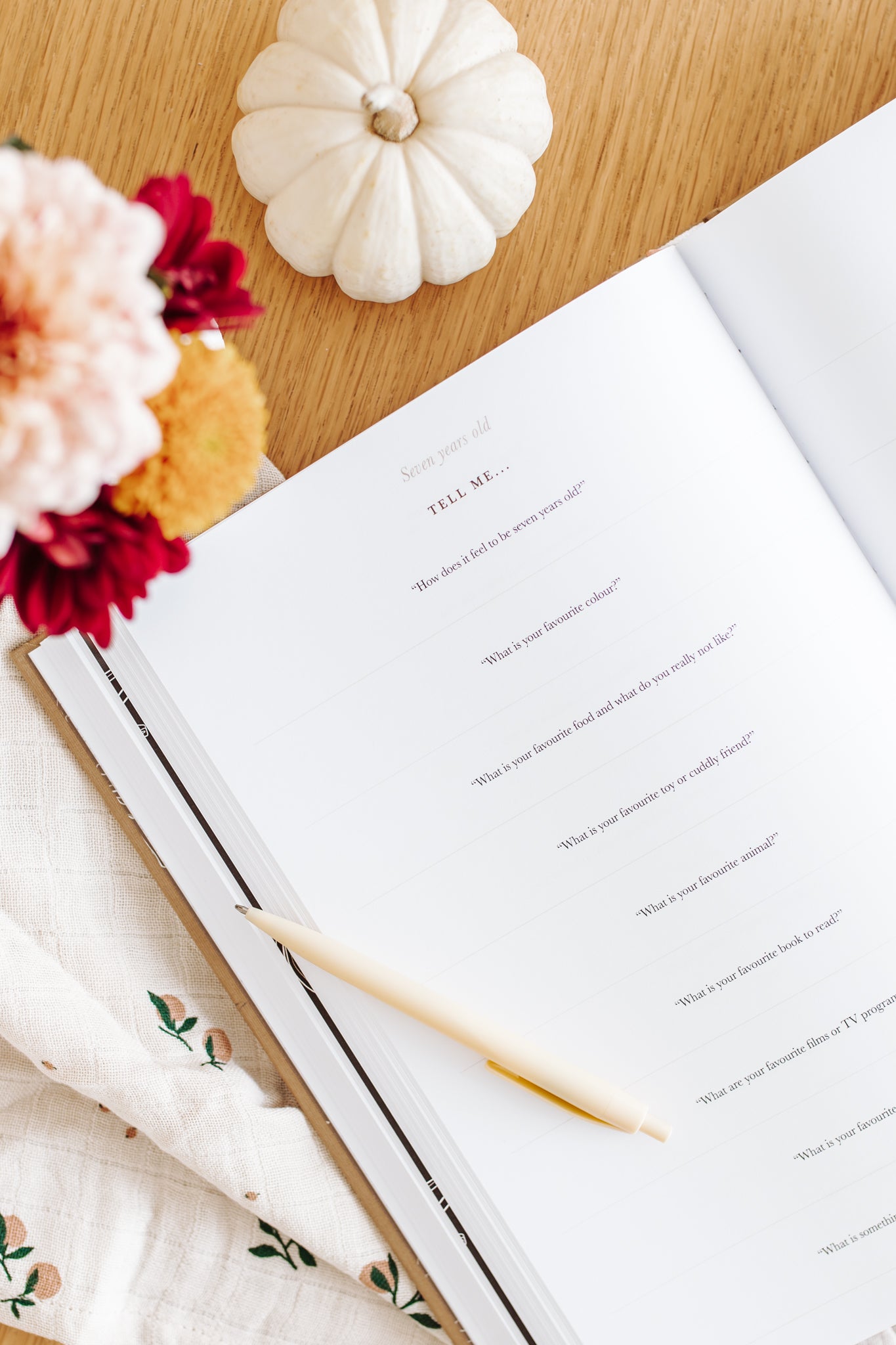 'As you grew bigger and bigger' Childhood Memory Book