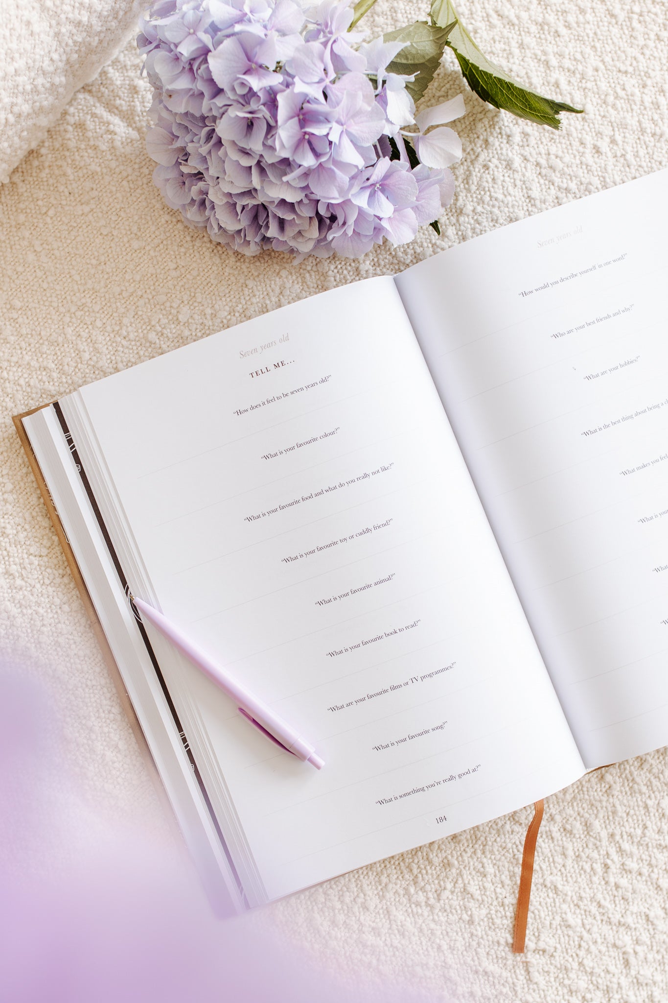 'As you grew bigger and bigger' Childhood Memory Book