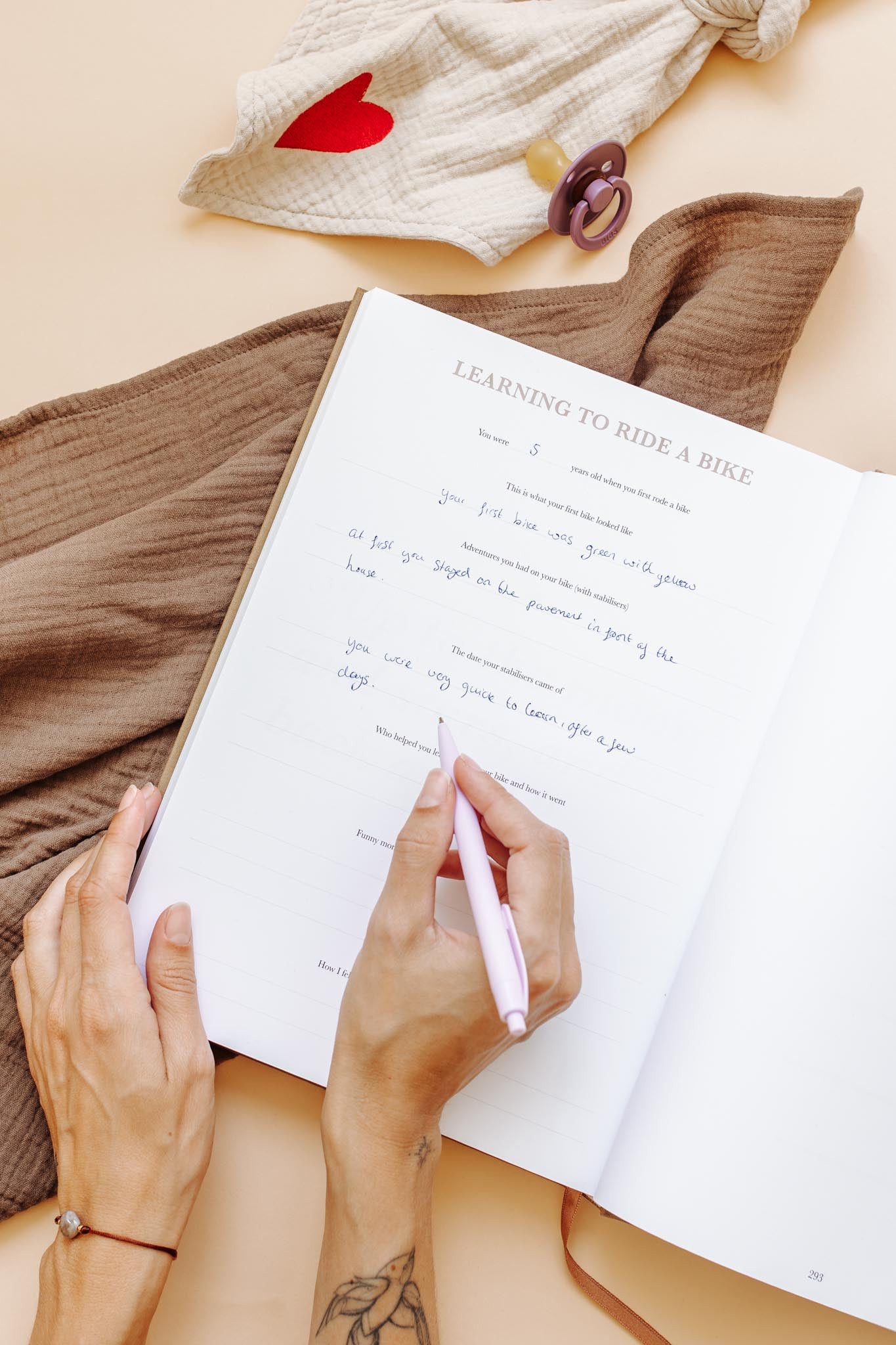 'As you grew bigger and bigger' Childhood Memory Book