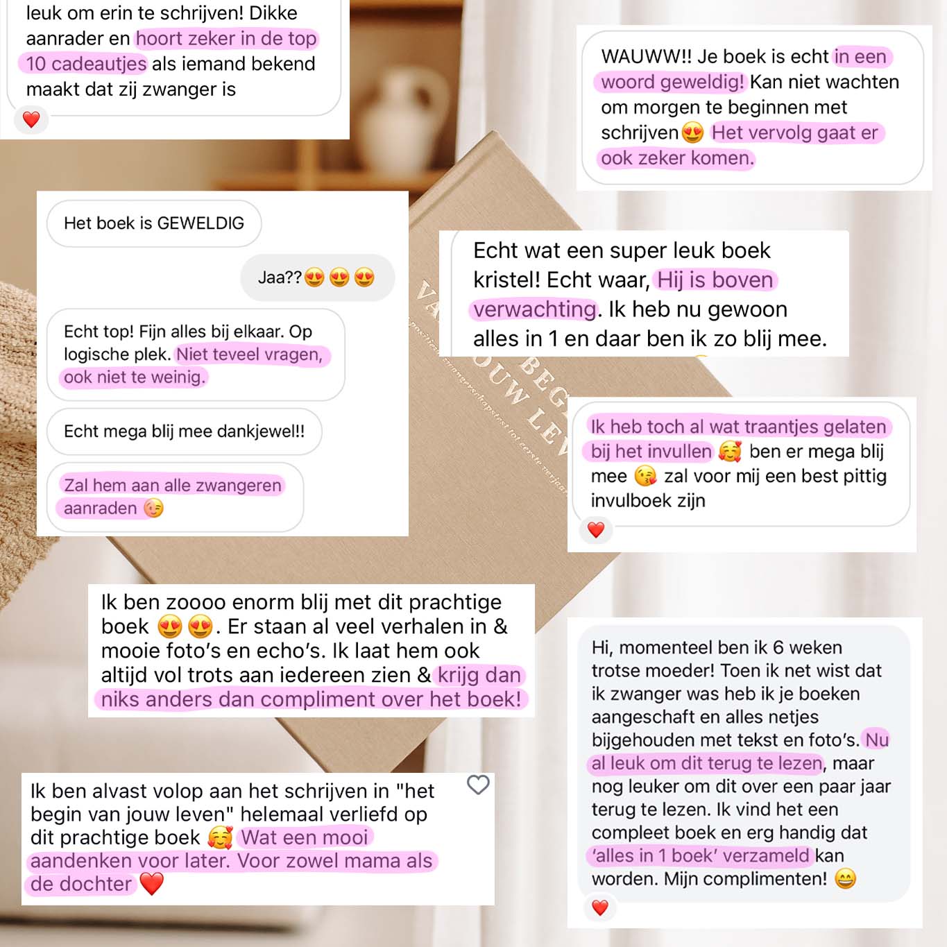 'Het begin van jouw leven' zwangerschaps- & baby invulboek
