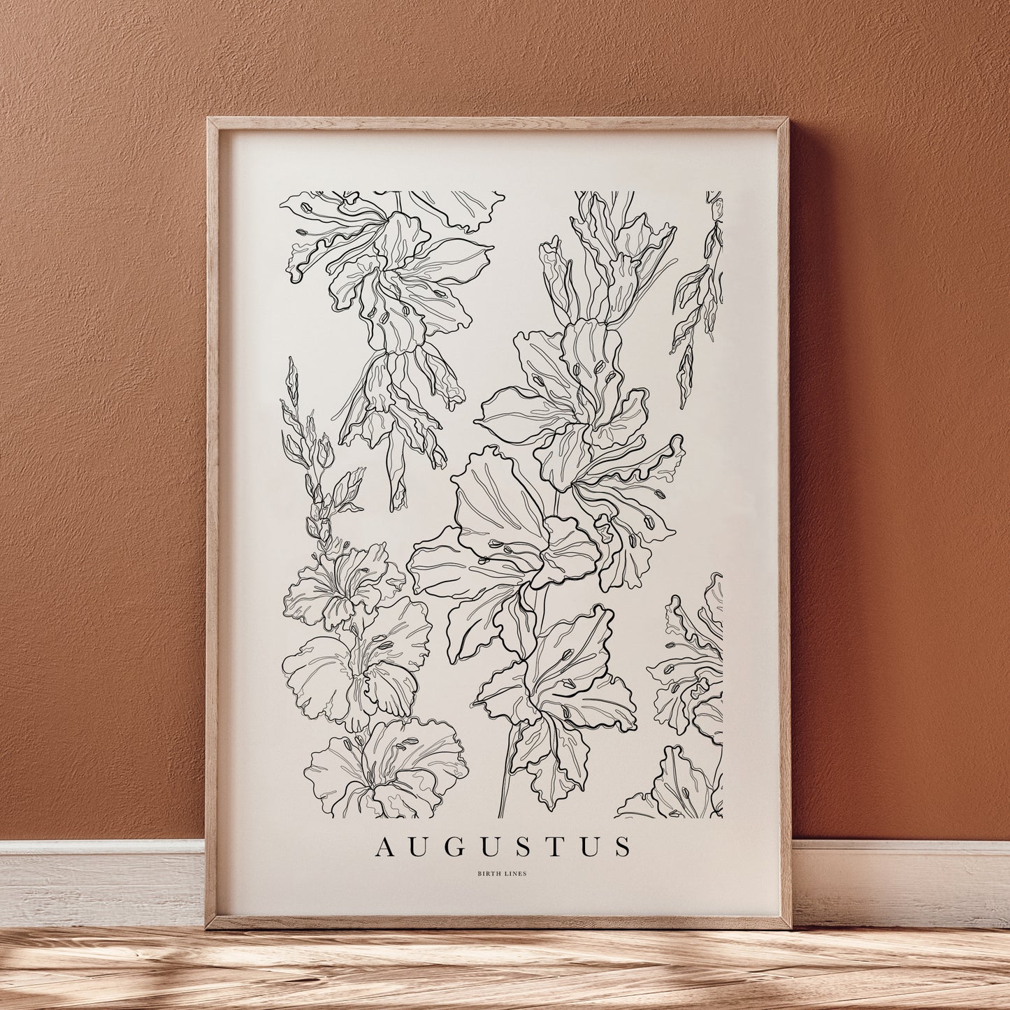 Birth Flower poster augustus