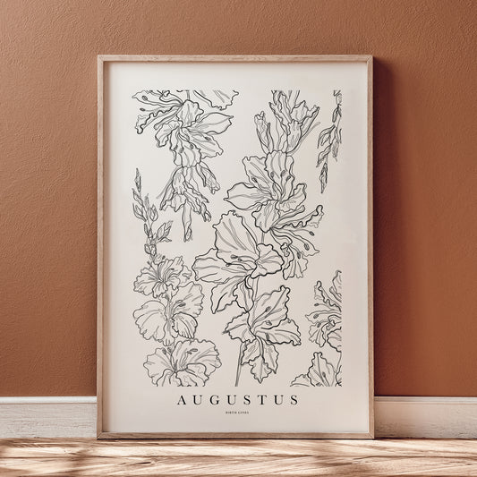 Birth Flower poster August