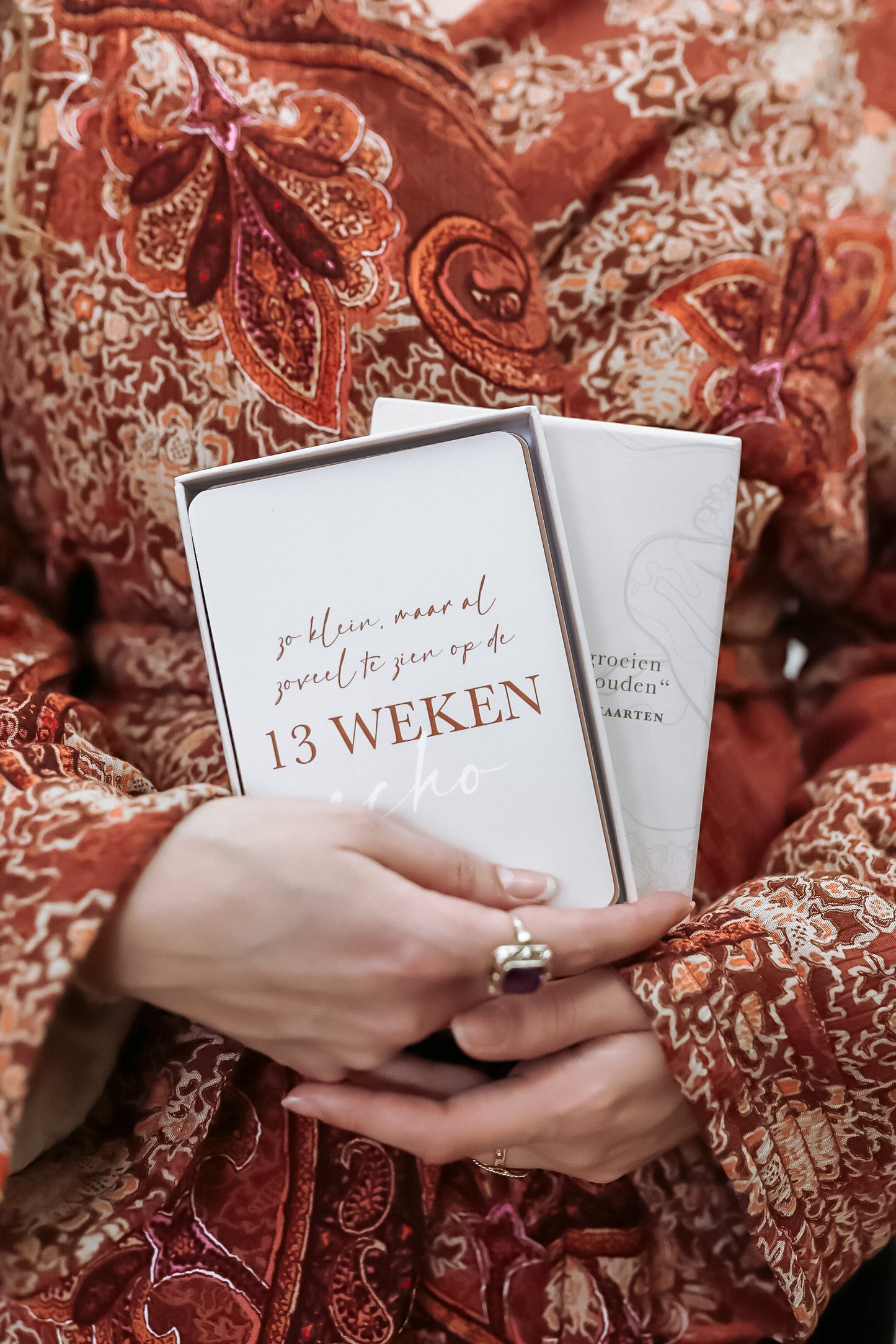 Zwangerschaps mijlpaalkaarten, neutrale kleuren - set 40 kaarten