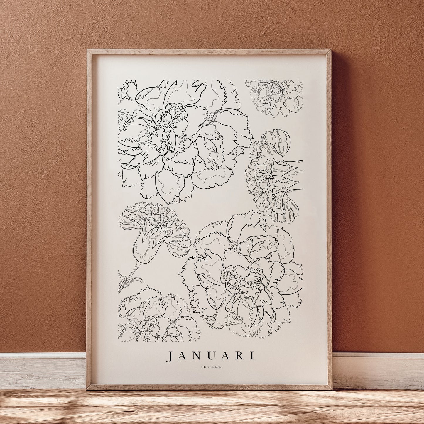 Birth Flower poster januari