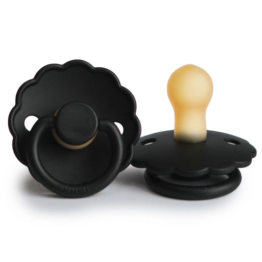 FRIGG Pacifier Latex Daisy Black