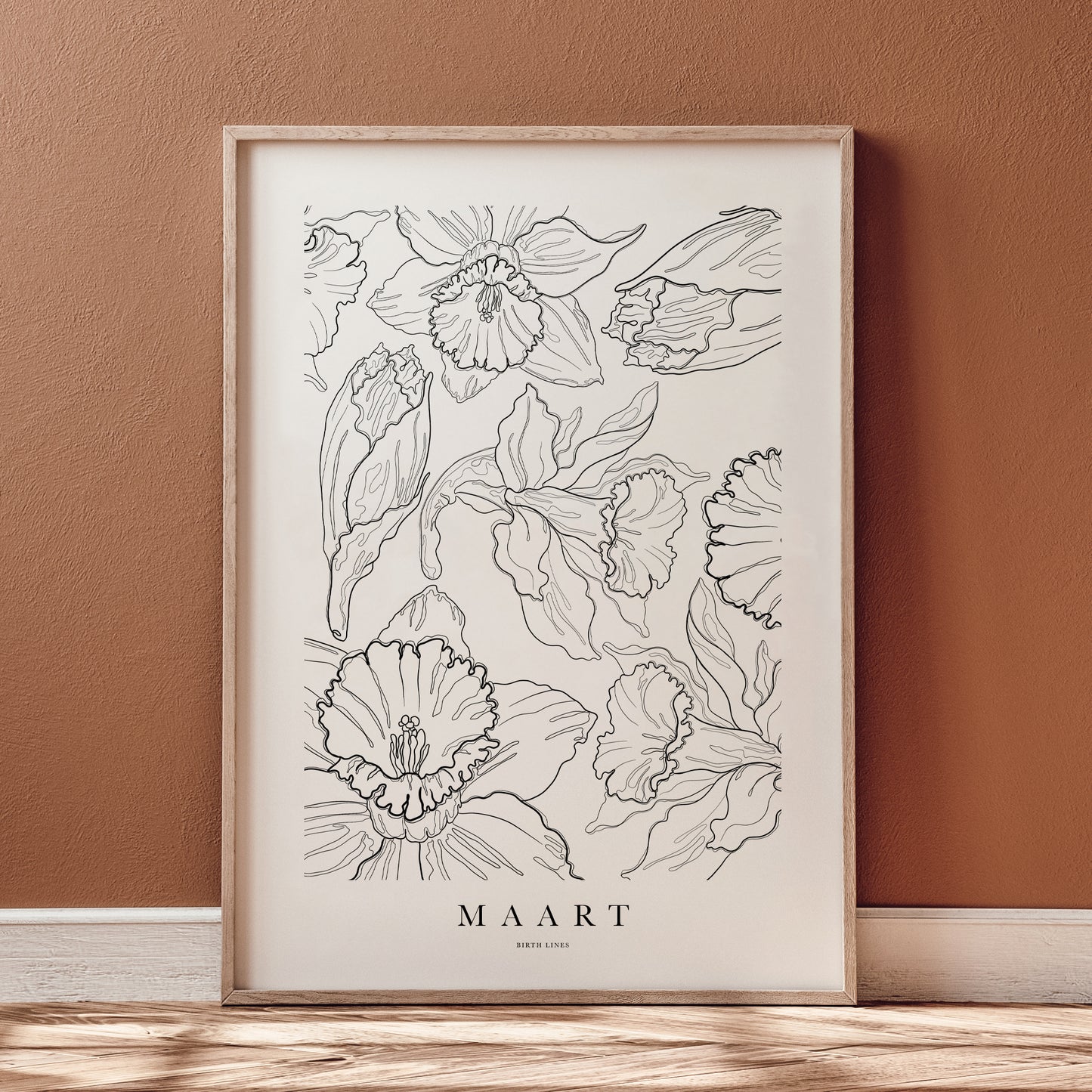 Birth Flower poster maart