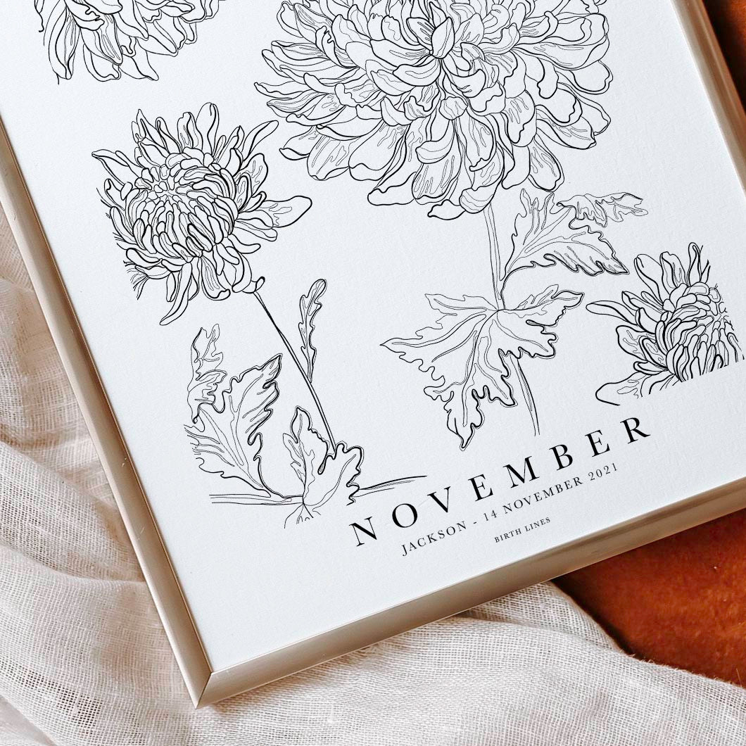 Birth Flower poster November