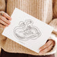 Birth Line echo-illustratie, eenling