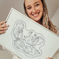 Birthline ultrasound illustration, triplets