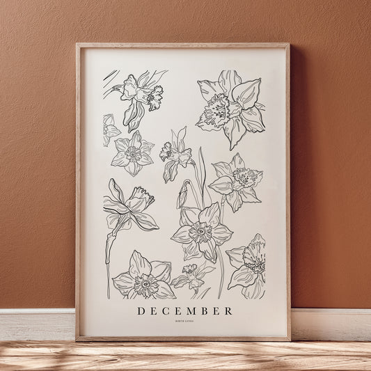 Birth Flower poster december